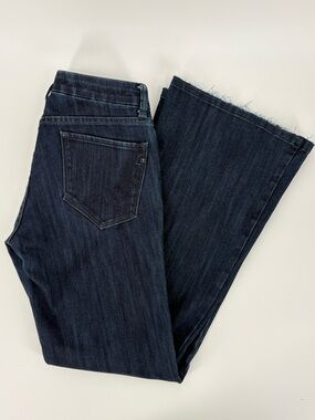 !IT JEANS Dream Diva Wide-Leg Straight Dark Blue Denim Women’s 29